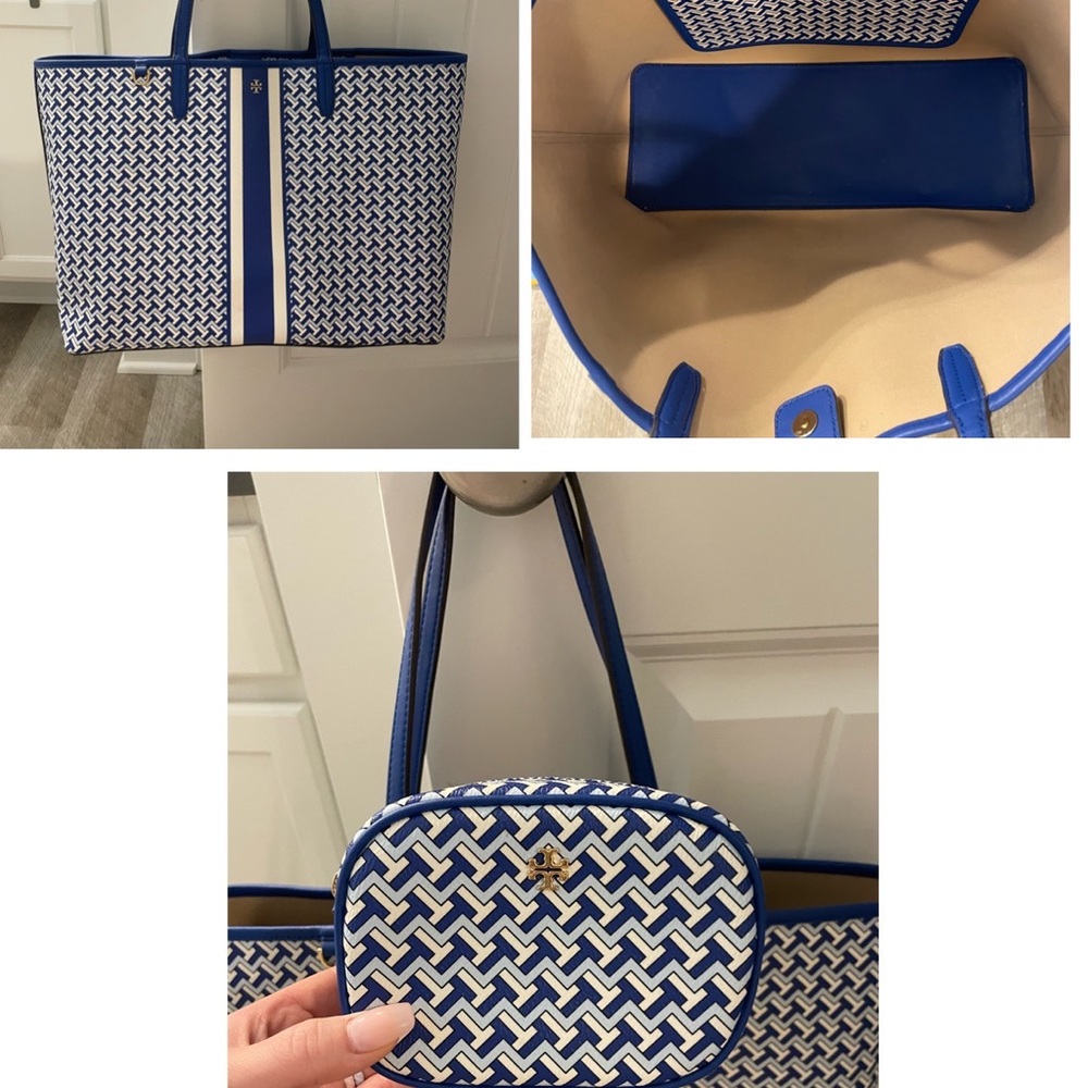 Tory Burch tote and travel case